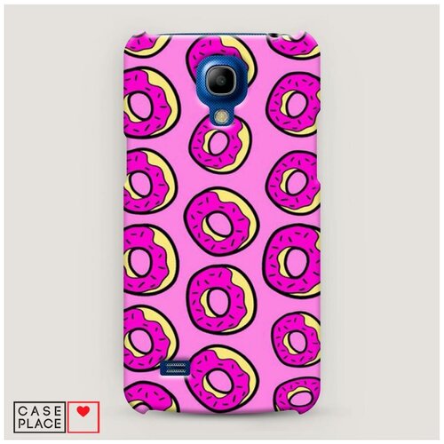 фото Чехол пластиковый samsung galaxy s4 mini много пончиков case place