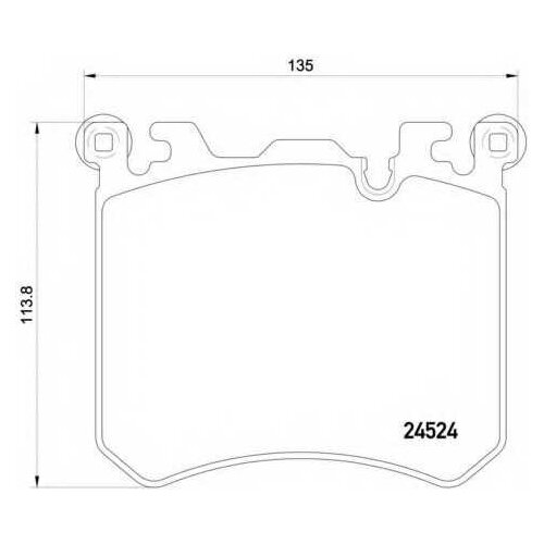 2452401_колодки дисковые п.!\ BMW X6 M 08>/X5 (E70) M 09> TEXTAR 2452401