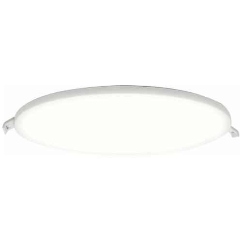 Светодиодный светильник-панель в форме круга / Врезная светодиодная круглая панель с изолированным драйвером / Встраиваемое LED освещение для внутренних помещений / PF 0.5 / 24Вт / ТБ 2700К / 1920Лм / IP40 / 220В / 06-23 / 220 мм