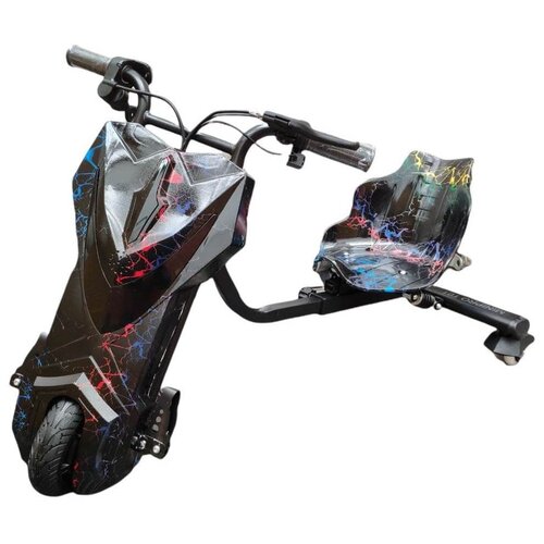 электроскутер дрифт карт drift trike minipro mi t01 фиолетовый космос Minipro Дрифт карт Drift-Trike Mi T01, Разноцветная Молния