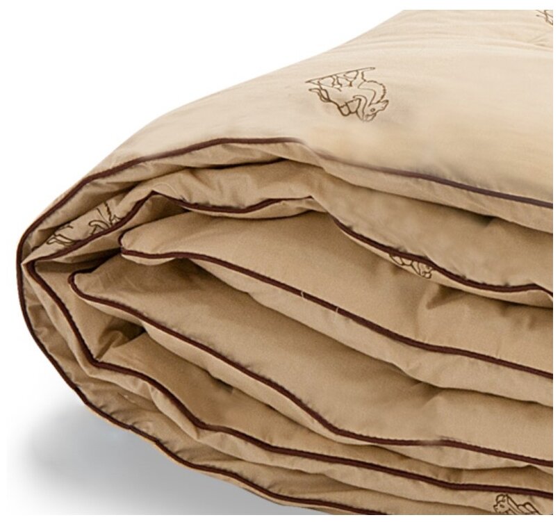 Одеяло Лёгкие Сны "Верби" с верблюжьей шерстью, тёплое. 200х220 - фотография № 2
