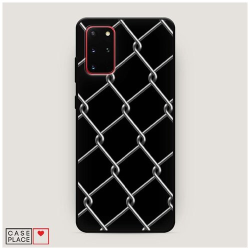 фото Чехол силиконовый матовый samsung galaxy s20 plus сетка case place