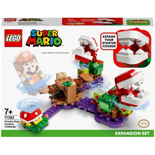 Конструктор LEGO Super Mario 71382 Дополнительный набор Загадочное испытание растения-пираньи, 267 дет.