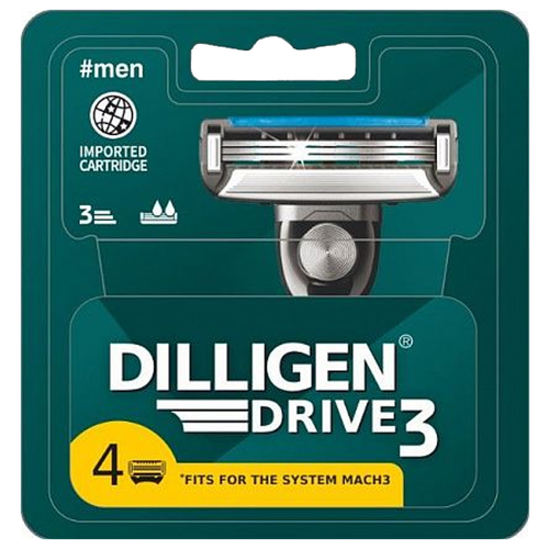 Кассеты сменные Dilligen Drive 3 4 шт dilligen bright 3 кассеты сменные женские 4шт