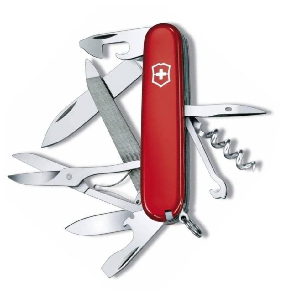 Нож перочинный Victorinox Mountaineer (1.3743) 91мм 18функций красный карт.коробка - фото №7