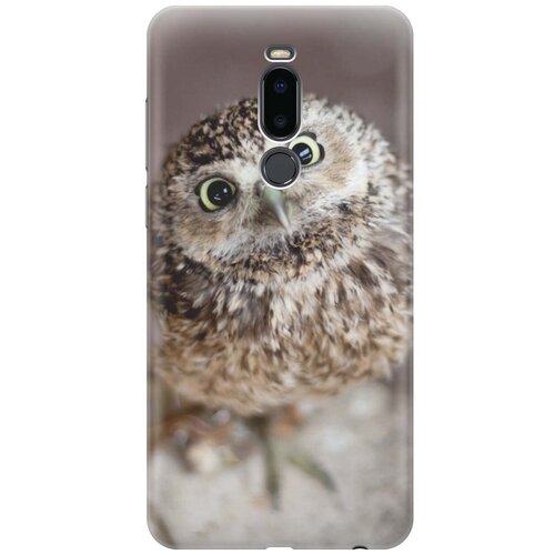 фото Gosso ультратонкий силиконовый чехол-накладка для meizu note 8 с принтом "удивленная сова"