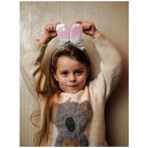 Ободок ушки зайца аксессуар для волос детский для девочек
