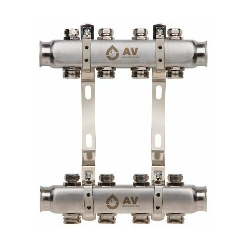 развоздушник автоматический со сливным краном 1 av engineering av engineering ave155011 Коллекторная группа AVE162, 4 вых. AV Engineering (AVE16200104)