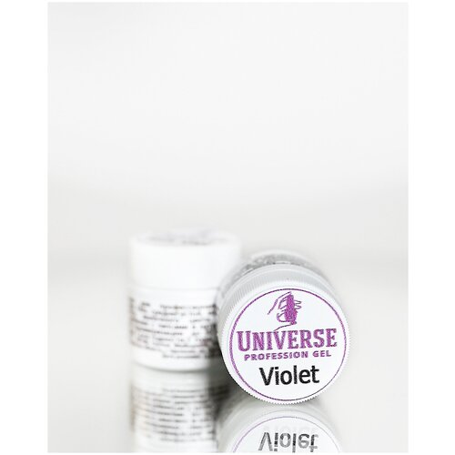 Гель Universe Profession Gel для наращивания и моделирования ногтей VIOLET (Прозрачно-фиолетовый) 20 г