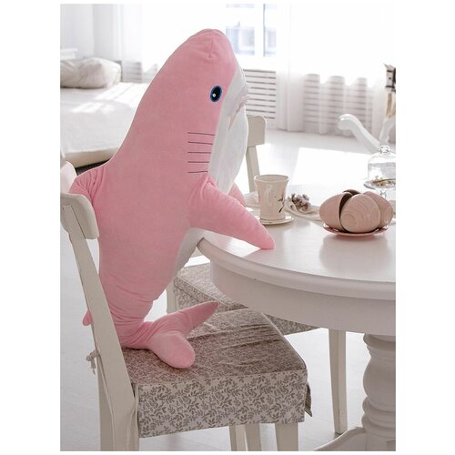 Мягкая игрушка/ Акула/ Розовая, 60 см