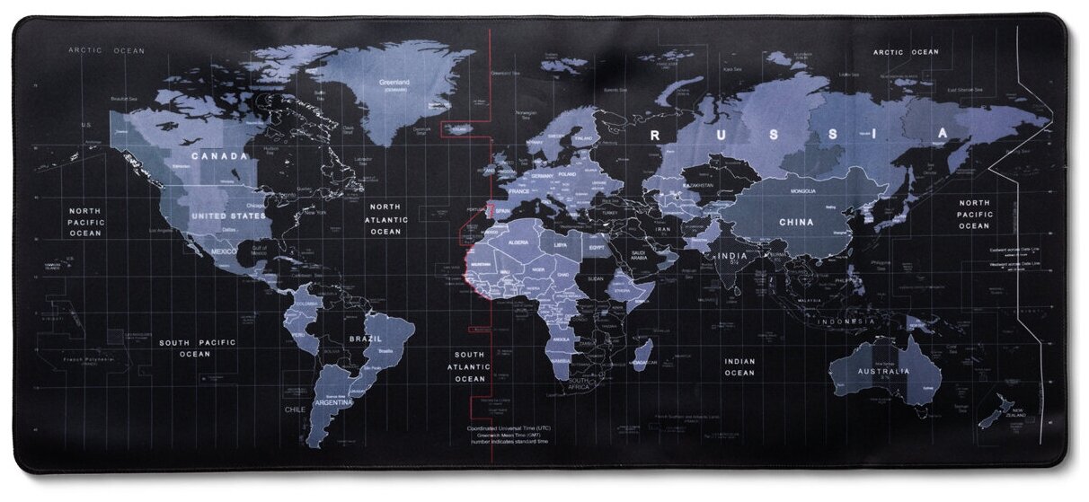 Игровой коврик для мыши Карта Мира 80х30 см