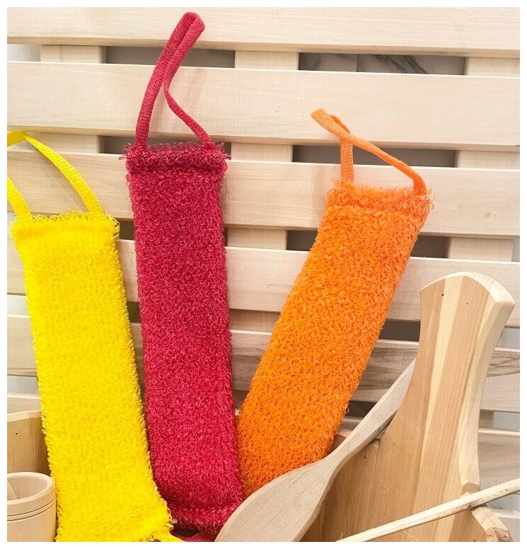 фото Мочалка кругловязанная, цвет Микс