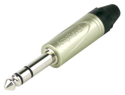 Amphenol QS3P кабельный разъем stereo jack 6,5 мм (TRS), цвет никель