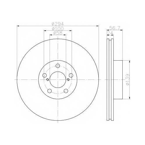 фото Диск тормозной передний стандартный saab/subaru/toyota textar 92139500 textar арт. 92139500