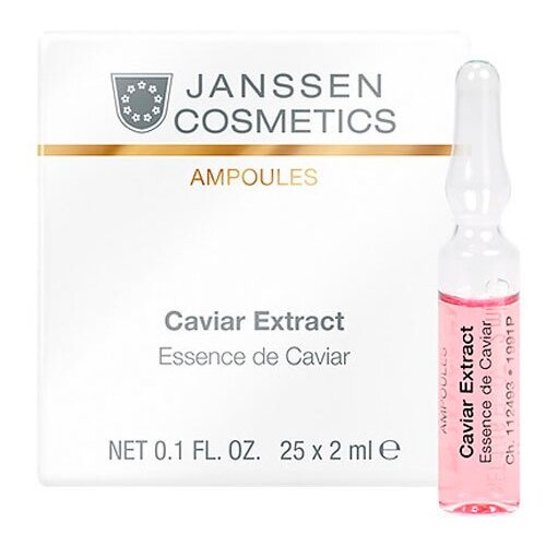 Janssen Ampoules: Экстракт икры & супервосстановление кожи лица в ампулах (Caviar Extract), 7*2мл janssen cosmetics экстракт икры супервосстановление caviar extract 3 х 2 мл janssen cosmetics ampoules