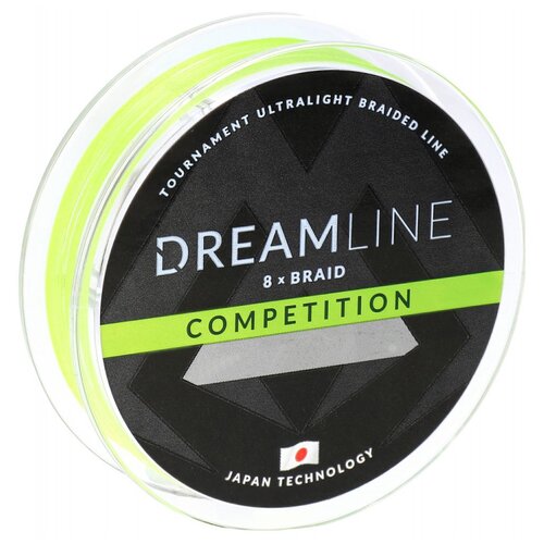 Плетеный шнур MIKADO Dreamline Competition d=0.23 мм, 150 м, 23.61 кг, fluo green