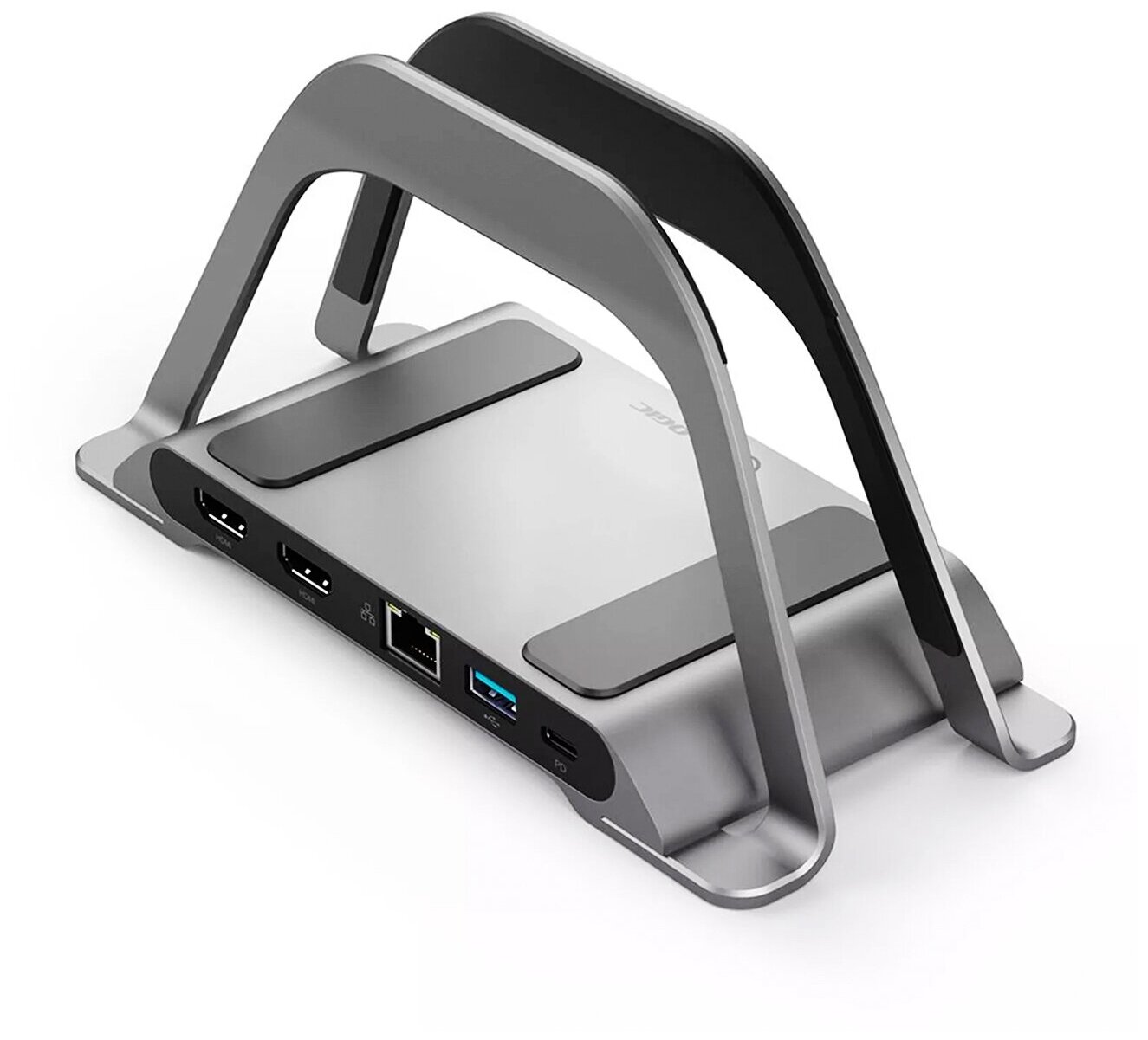 Док-станция Alogic Bolt Plus USB-C 100 Вт 10 в 1 серый космос