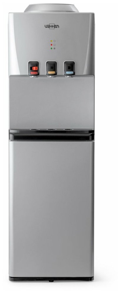 Кулер для воды VATTEN V46SKB, компрессорный, с холодильником, серебро (6835)