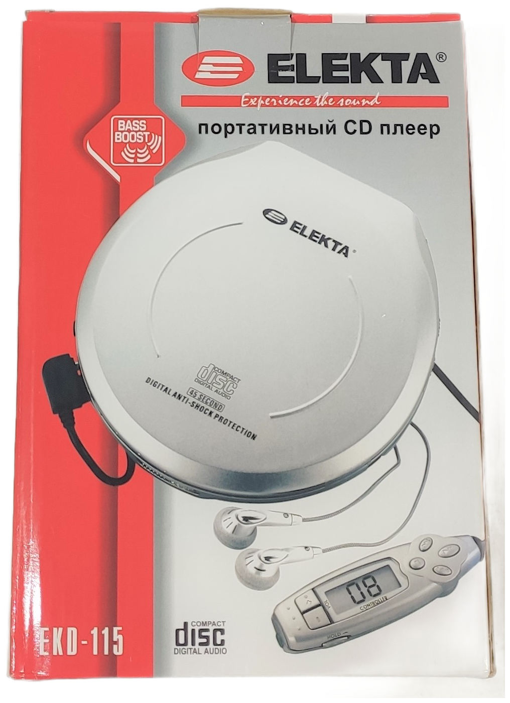 Проигрыватель CD плеер ELEKTA EKD-115 (MP3 диски не проигрывает)