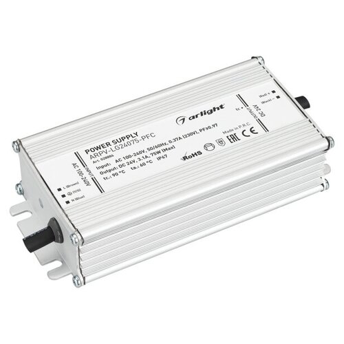 фото Блок питания arpv-lg24075-pfc (24v, 3.1a, 75w) (arlight, ip67 металл, 5 лет)