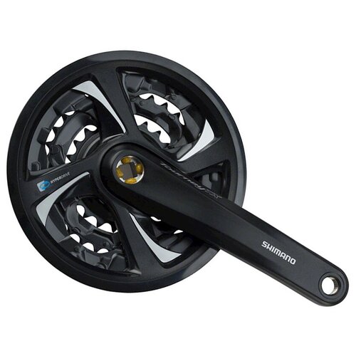 Система шатуны, SHIMANO TX801, 170мм, для 7/8ск, Кв, 42/32/22T, защ, черн AFCTX801C222CL система tourney afctx801c222cl 2 8140 7 8ск 42 32 22 шатун 170мм с защитой черная shimano