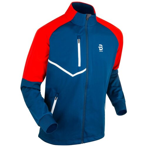 Куртка беговая Bjorn Daehlie 2021-22 Jacket Kikut Estate Blue (US:XL) красный/синий  
