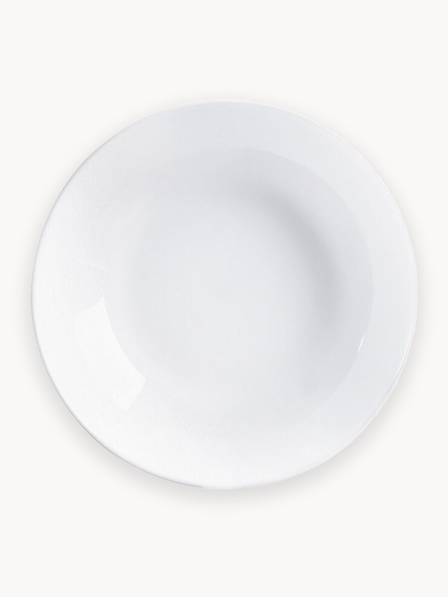 Тарелка Luminarc "Diwali", ударопрочная, стекло, круглая, белая, суповая 20 см