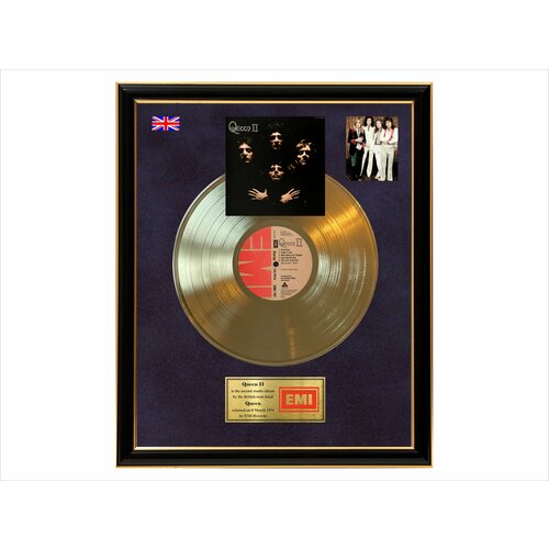 Виниловая пластинка Queen II в рамке - Queen II золотой винил в рамке