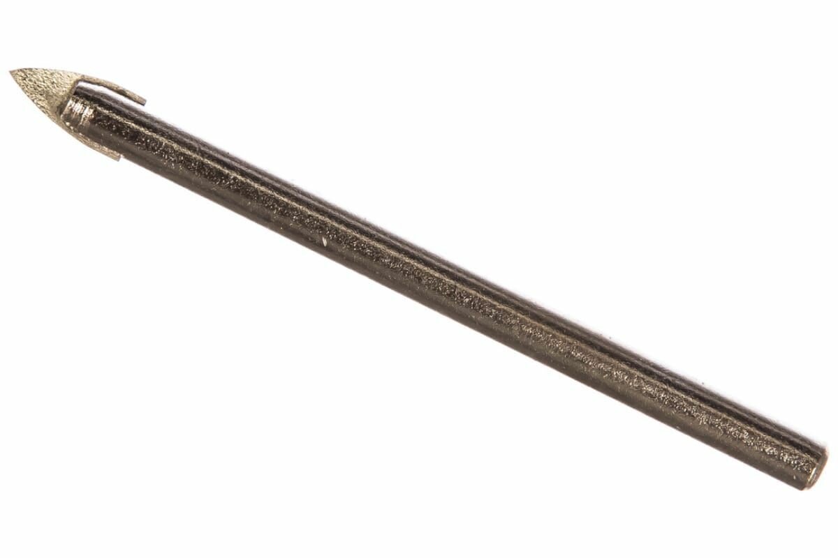 Сверло по стеклу керамики кафеля 6х72мм ПРАКТИКА 