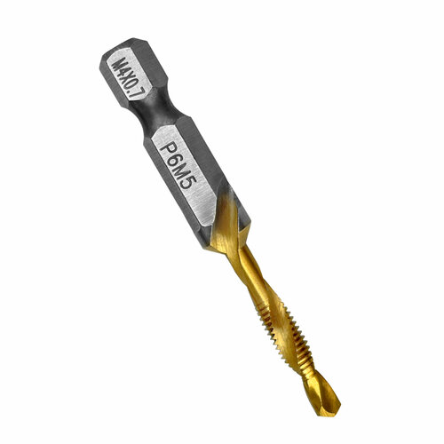 Сверло метчик с титановым покрытием 33 мм хвостовик 14 М4 607₽