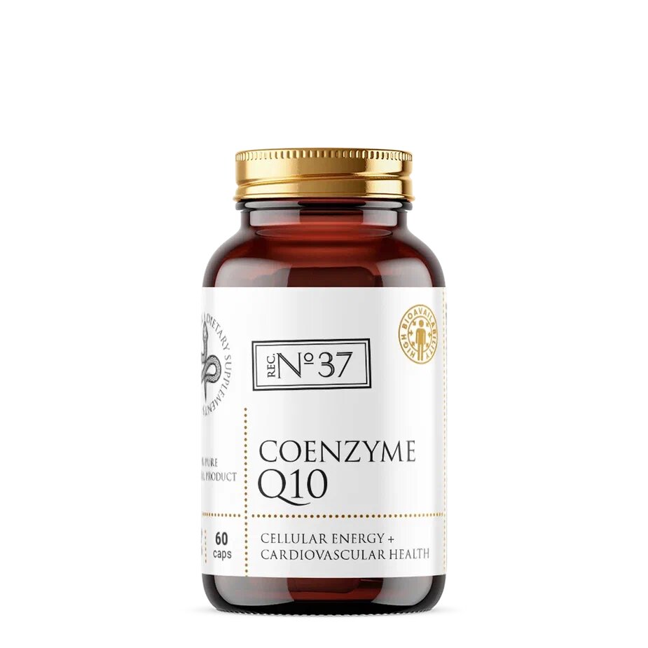 Коэнзим Q10 100 мг, Антиоксидант, для укрепления сердца и сосудов, Ку 10 для энергии, Витамины для красоты, Coenzyme Q10, Убихинон, 60 капсул Softgel long life recipes