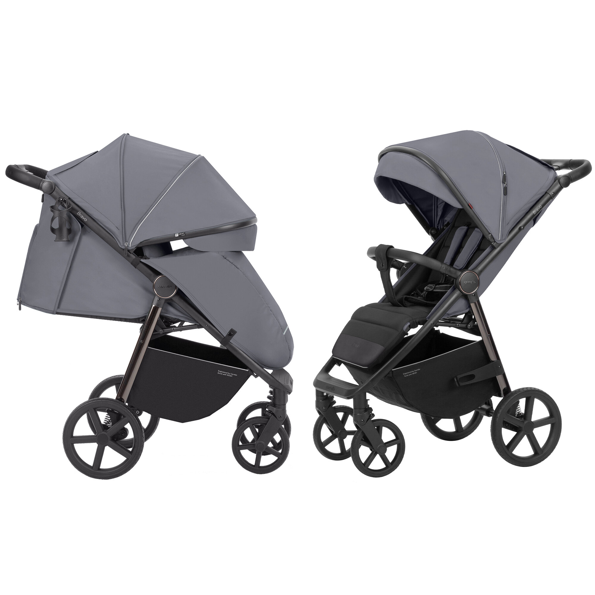 Детская коляска прогулочная CARRELLO Bravo Plus CRL-5515 Storm Grey