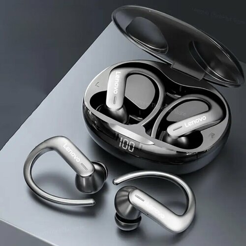 Беспроводные Bluetooth наушники Lenovo t50 спортивные с шумоподавлением и микрофоном чёрные гарнитура для телефона 4869₽