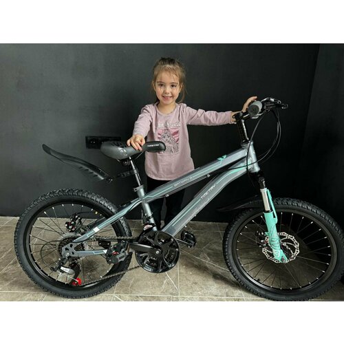 Велосипед Richiesto TT021 20 Стальная рама Горный Детский Подростковый Для активного отдыха Унисекс серый 2250000₽