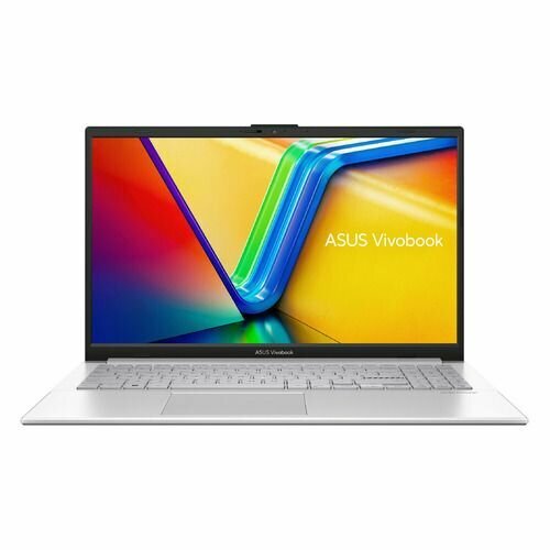 Ноутбук ASUS Vivobook Go 15 E1504GA-BQ527 90NB0ZT1-M00VB0, 15.6", IPS, Intel N-series N100 0.8ГГц, 4-ядерный, 8ГБ DDR4, 256ГБ Flash, Intel UHD Graphics, без операционной системы, серебристый