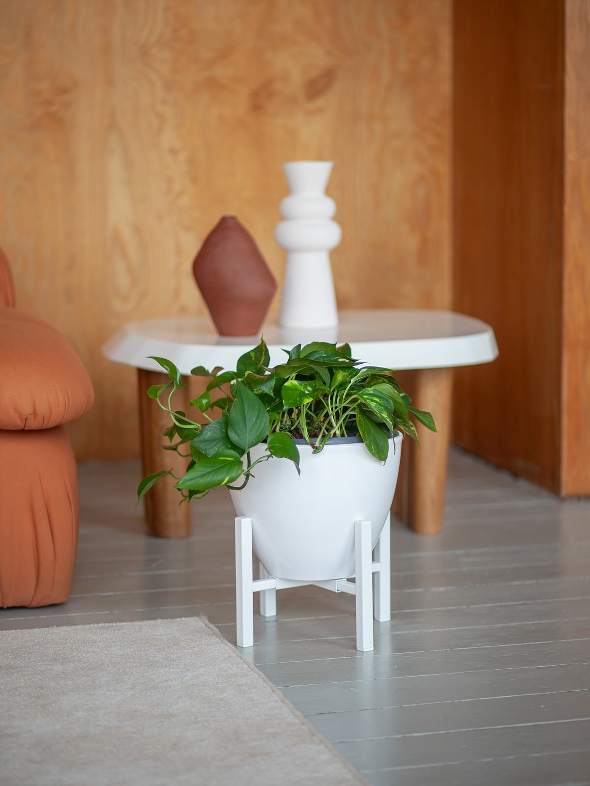 Подставка белая для цветов разборная OXALIS SMART 20