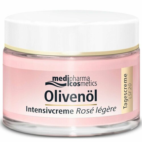 MEDIPHARMA COSMETICS Дневной крем для лица легкий spf 20 Olivenol Intensivcreme Rose Legere Tagescreme