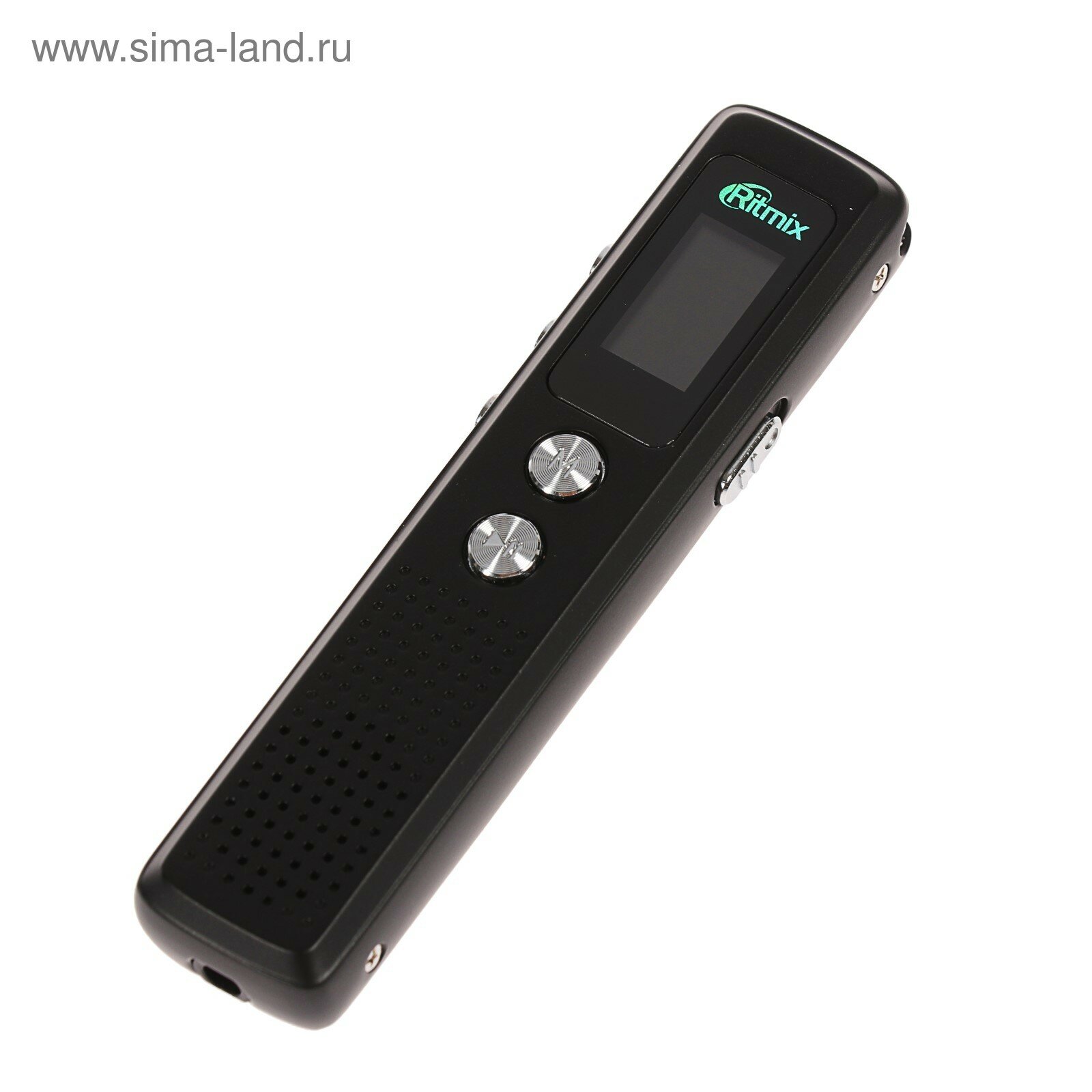 Диктофон RR-120 8GB, MP3/WAV, дисплей, металл корпус, черный