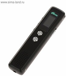 Диктофон RR-120 8GB, MP3/WAV, дисплей, металл корпус, черный