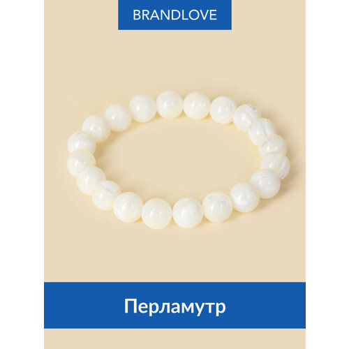 фото Браслет bl jewelry zen, малахит, ангелит, лабрадор, агат, амазонит, коралл, гранат, турмалин, перламутр, 1 шт., размер 21 см, белый