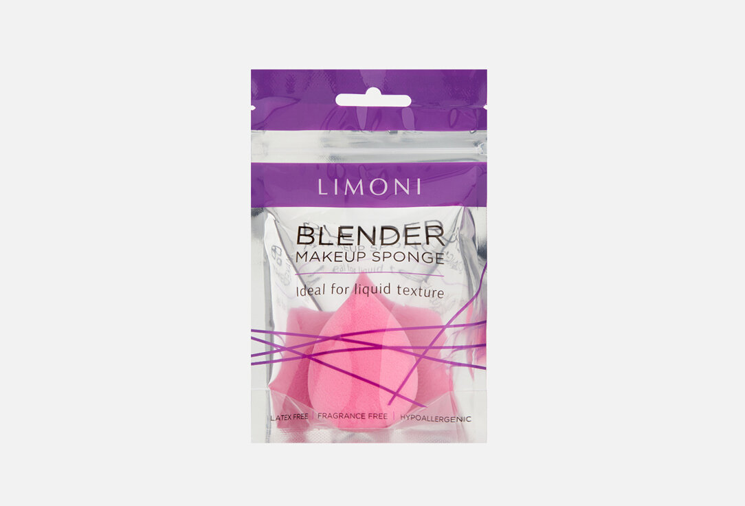 Cпонж для макияжа LIMONI, Blender Makeup Sponge Pink