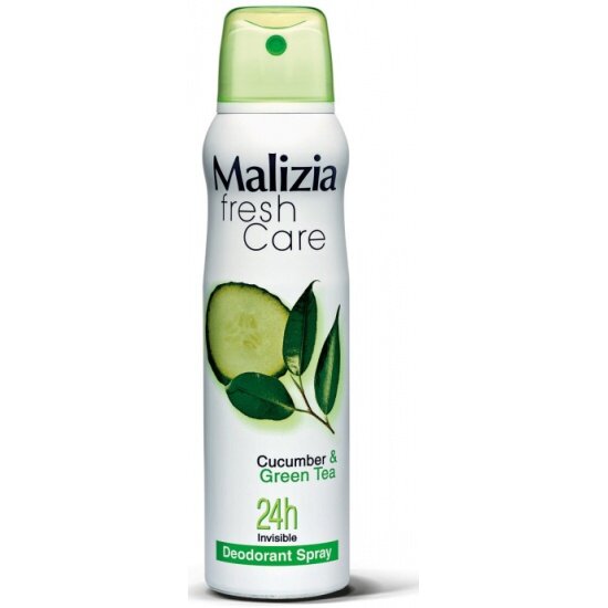 Дезодорант-антиперспирант спрей Malizia Fresh Care Cucumber Green tea, 150мл