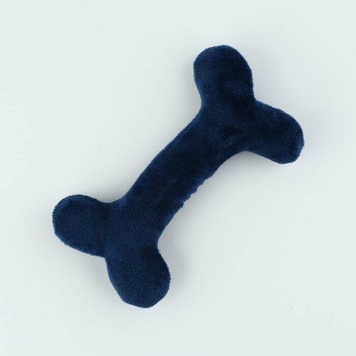 Игрушка для собак с пищалкой «Кость», синяя игрушки для собак кость грызунок кусалка для собак зубочистки антистресс