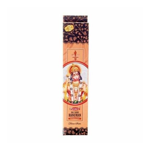 jai shri hanuman incense sticks tridev джей шри хануман благовония тридев 20 г JAI SHRI HANUMAN Incense Sticks, Tridev (джей ШРИ хануман благовония, Тридев), 20 г.