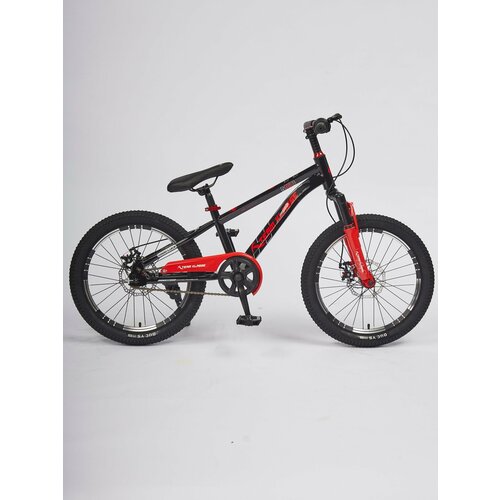 Горный детский велосипед Team Klasse F-2-A черный красный диаметр колес 20 дюймов 15999₽