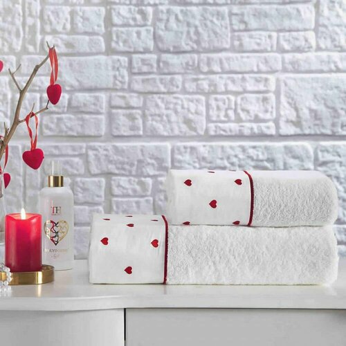 Tivolyo home H2S688KIR Набор полотенец Tivolyo Home TIAMO красный 2 предмета 4917₽