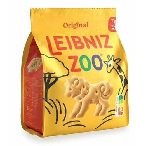 Сливочное печенье "Leibniz zoo" в форме фигурок животных, 125 гр.