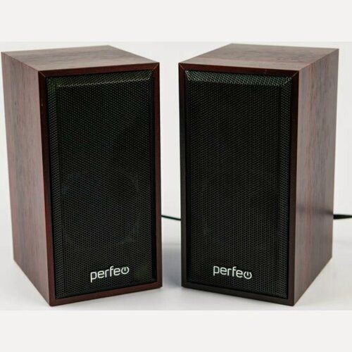 Изображение товара Колонки 2.0 Perfeo CABINET 2х3 Вт (RMS) махагон USB