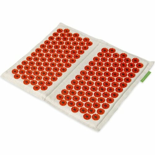 Массажный коврик Лаборатория Кузнецова Тибетский аппликатор магнитный (аппликатор Кузнецова) на мягкой подложке для ступней красный