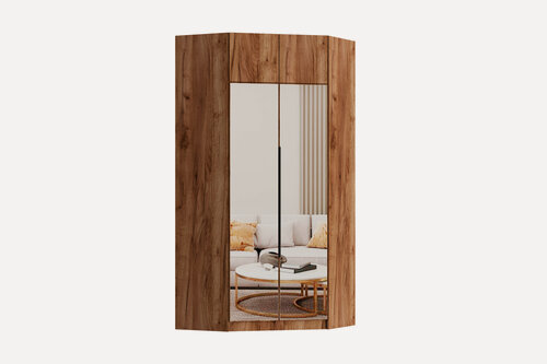 Изображение товара Шкаф-трапеция Гюнтер 2 1000/1000-520/520-2400 наполнение белье/платье цвет дуб крафт табачный